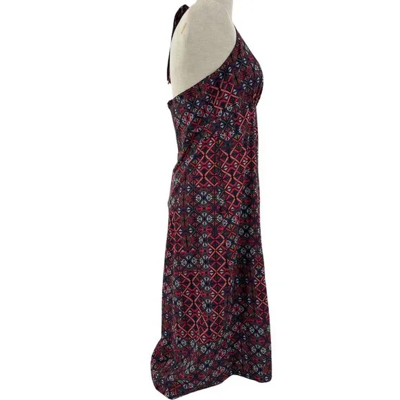 Krimson Klover women’s L‎ Sleeveless Halter Maxi Dress With Geometric Pattern - Picture 4 of 9
